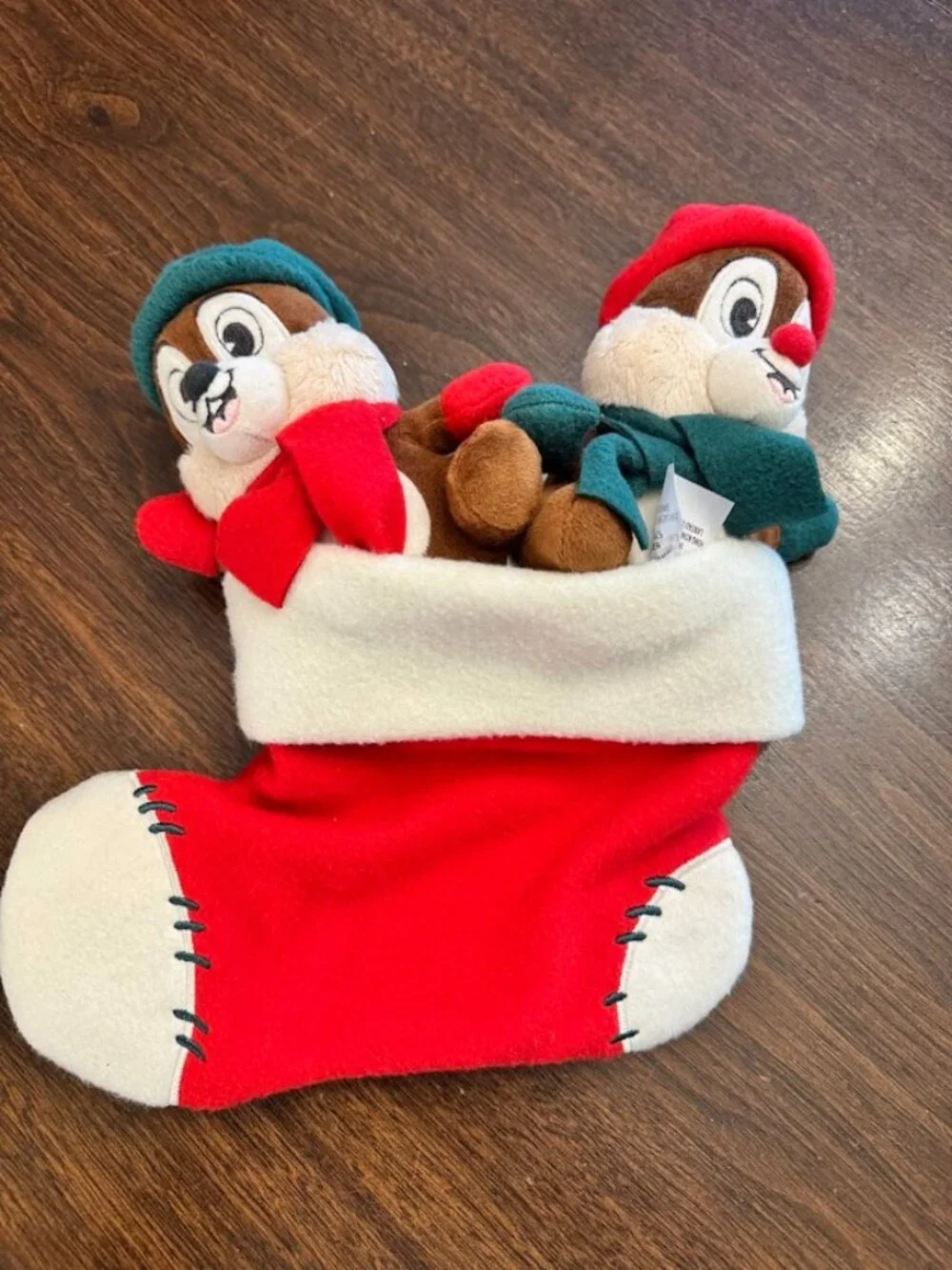 Disney Parks Chip & Dale Stocking Delivering Holiday Cheer Plush Christmas 2022
